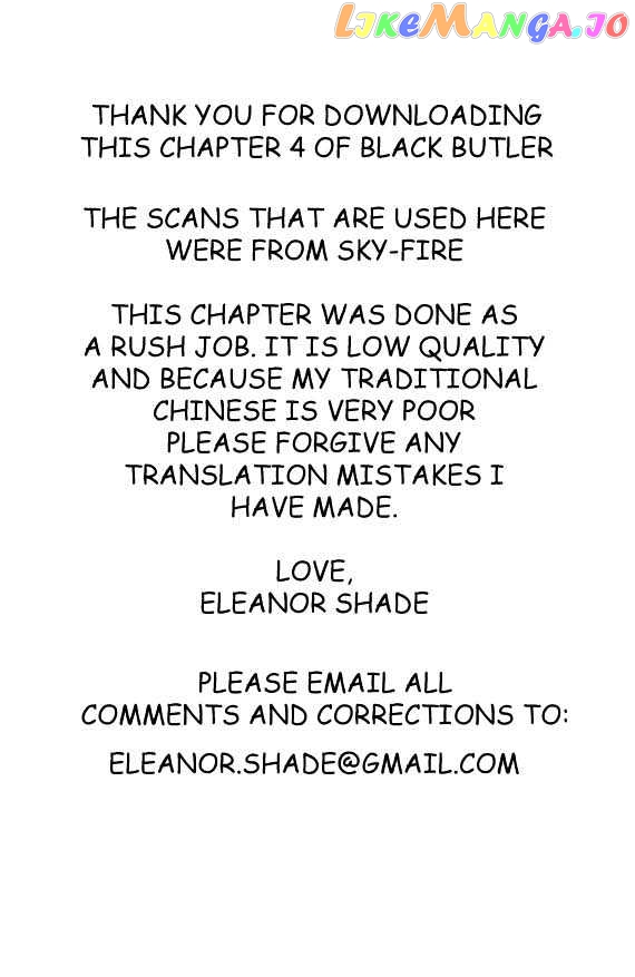 Black Butler Chapter 4 image 01